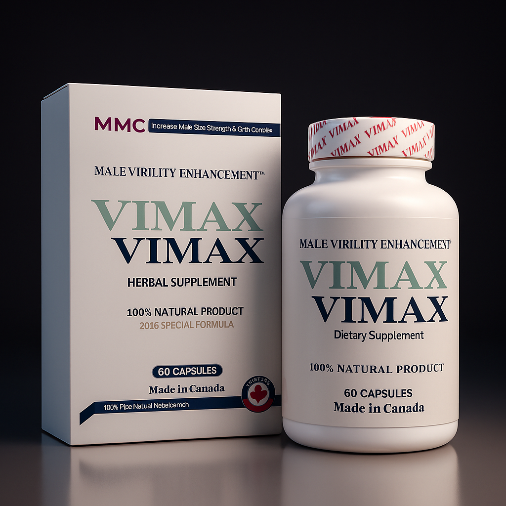 Vimax Male Virility Enhancement – 100% Natural Herbal Supplement (60 Capsules) – Made in Canada