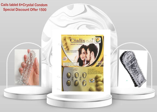 Cialis Tablets 6 + Crystal Condom | Special Discounted Deal 1500