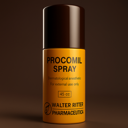 Procomil Spray 45cc – Dermatological Anesthetic for External Use | Walter Ritter
