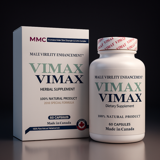 Vimax Male Virility Enhancement – 100% Natural Herbal Supplement (60 Capsules) – Made in Canada