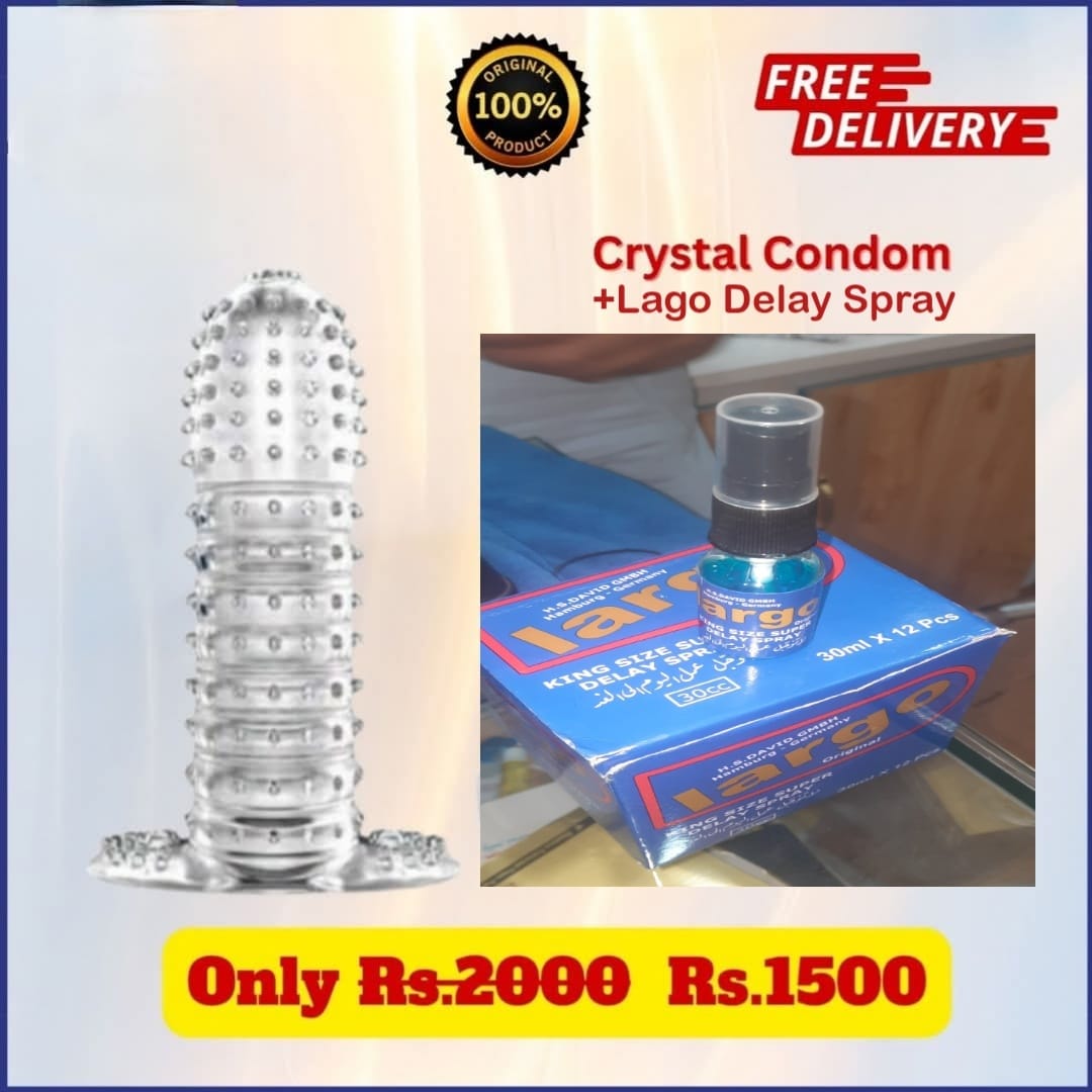 Crystal Condom + Largo Delay Spray Combo – Special Discount Offer